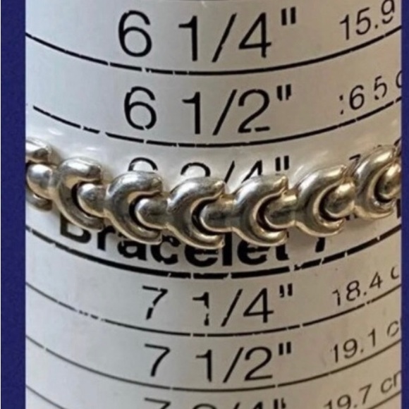 Sterling silver link bracelet Italy - Picture 5 of 7